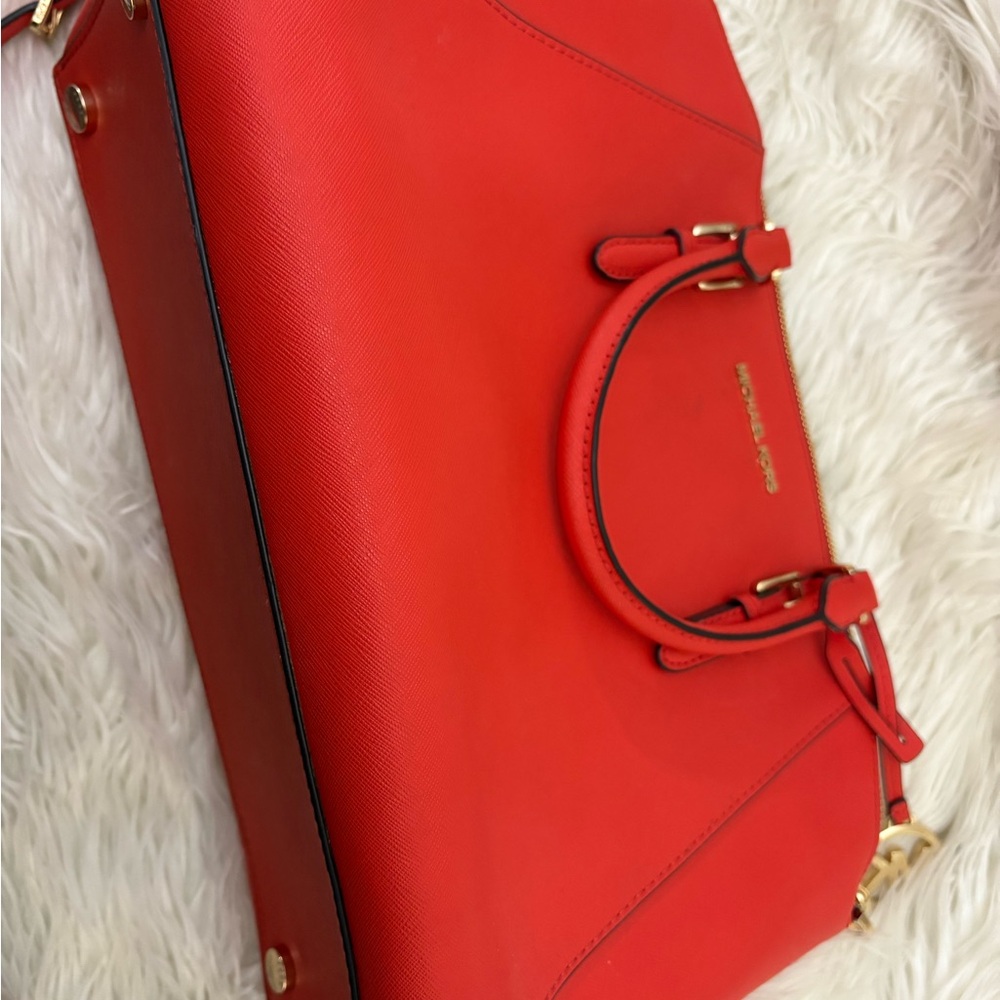 Michael Kors Scarlet Leather Satchel
